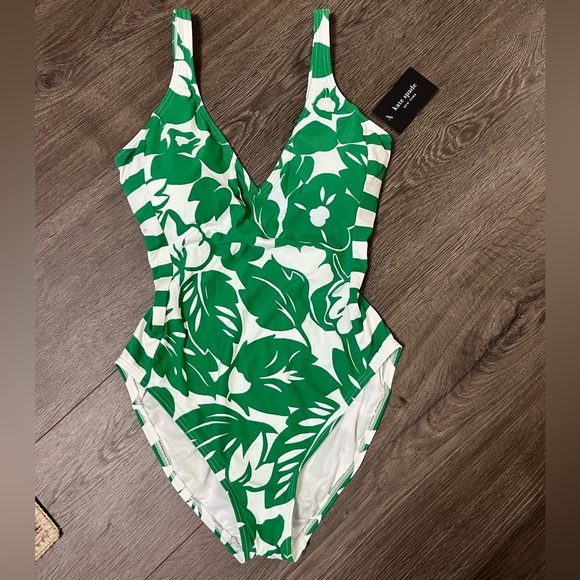 kate spade Other - *NWT* Kate Spade New York Cabana Mix V-neck One-piece swimsuit